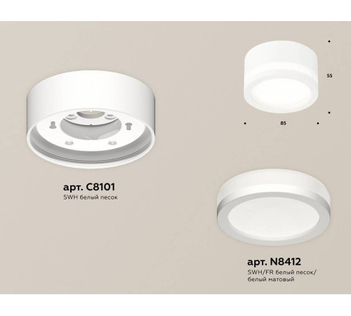 Накладной светильник Ambrella Light XS XS8101017