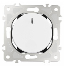 Выключатель одноклавишный с подсветкой без рамки Arte Milano 202 202.31-1.white