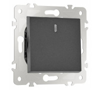 Выключатель перекрестный одноклавишный с подсветкой без рамки Arte Milano 203 203.35-1.black