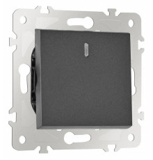 Выключатель перекрестный одноклавишный с подсветкой без рамки Arte Milano 203 203.35-1.black