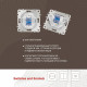 Розетка телефонная RJ-11 без рамки Arte Milano am-203 203.51-1.white
