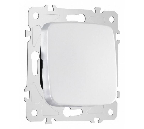 Выключатель проходной одноклавишный без рамки Arte Milano 205 205.32-1.silver