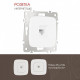 Розетка Ethernet RJ-45 без рамки Arte Milano am-205 205.45-1.white