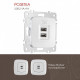 Розетка USB, без рамки Arte Milano am-205 205.46-1.silver