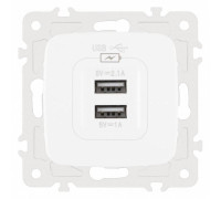 Розетка USB, без рамки Arte Milano am-205 205.46-1.white