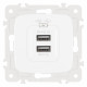Розетка USB, без рамки Arte Milano am-205 205.46-1.white