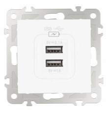 Розетка USB, без рамки Arte Milano am-206 206.46-1.white
