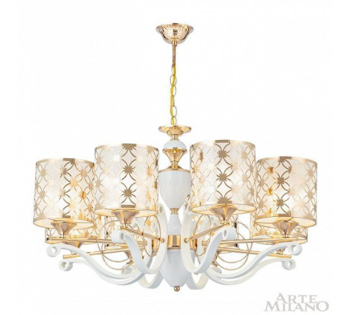 Подвесная люстра Arte Milano Florentia-3097 303097/8 Wh/Gd