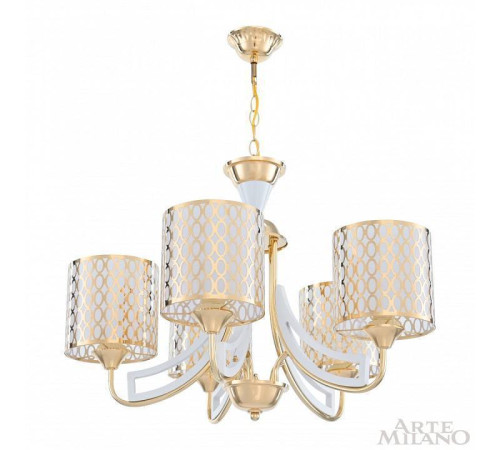 Подвесная люстра Arte Milano Florentia-3387 303387/5 Wh/Gd
