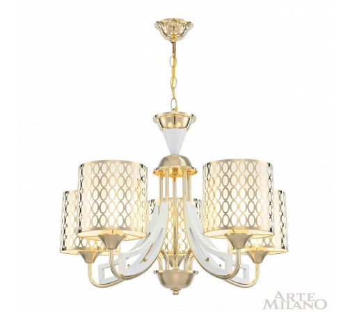 Подвесная люстра Arte Milano Florentia-3387 303387/5 Wh/Gd