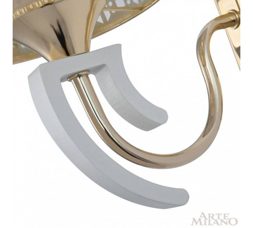 Бра Arte Milano Florentia-8857 308857/1W Wh/Gd