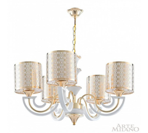 Подвесная люстра Arte Milano Florentia-8857 308857/5 Wh/Gd