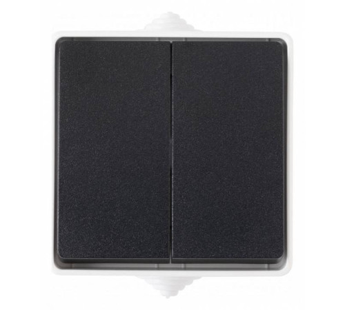 Выключатель проходной двухклавишный Arte Milano 309 309.32-2.grey