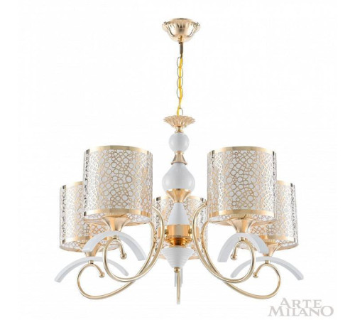 Подвесная люстра Arte Milano Florentia-9787 309787/5 Wh/Gd