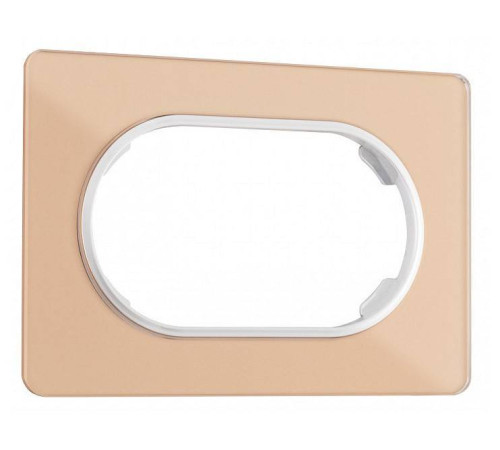 Рамка для двойной розетки Arte Milano am-502.13 502.13-double.shampan