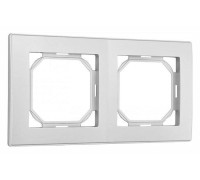 Рамка на 2 поста Arte Milano am-503.06 503.06-2.silver