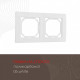 Рамка на 2 поста Arte Milano am-503.06 503.06-2.white