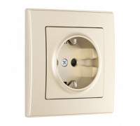 Розетка с заземлением и со шторкой Arte Milano SET06-1 SET06-1-40-1 shampan