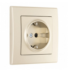 Розетка с заземлением и со шторкой Arte Milano SET06-1 SET06-1-40-1 shampan
