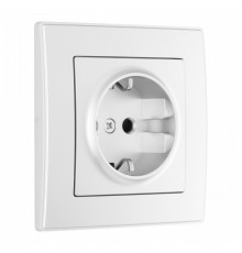 Розетка с заземлением и со шторкой Arte Milano SET06-1 SET06-1-40-1 silver