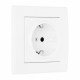 Розетка с заземлением и со шторкой Arte Milano SET06-1 SET06-1-40-1 white