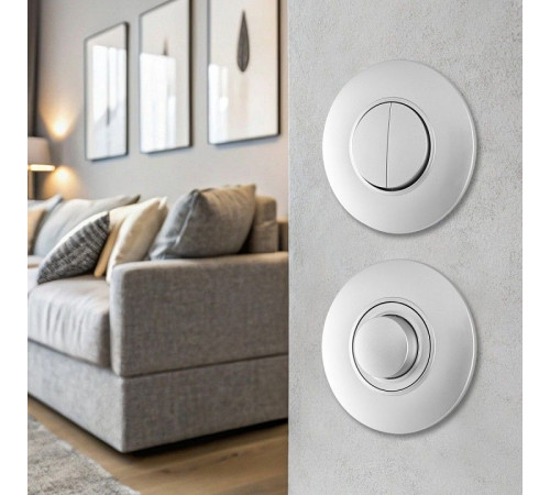 Выключатель двухклавишный Arte Milano SET08-1 SET08-1-30-2 silver