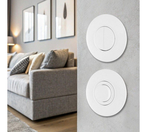 Выключатель двухклавишный Arte Milano SET08-1 SET08-1-30-2 white