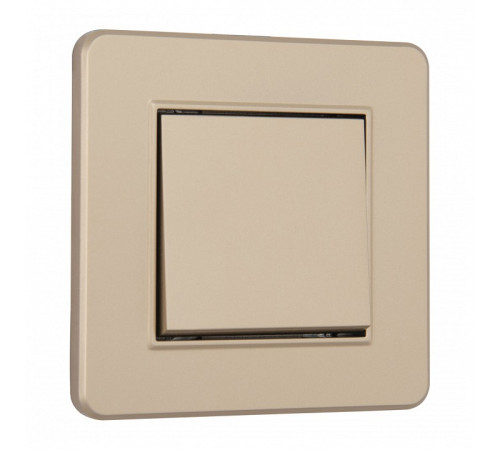 Выключатель одноклавишный Arte Milano SET16-1 SET16-1-30-1 shampan