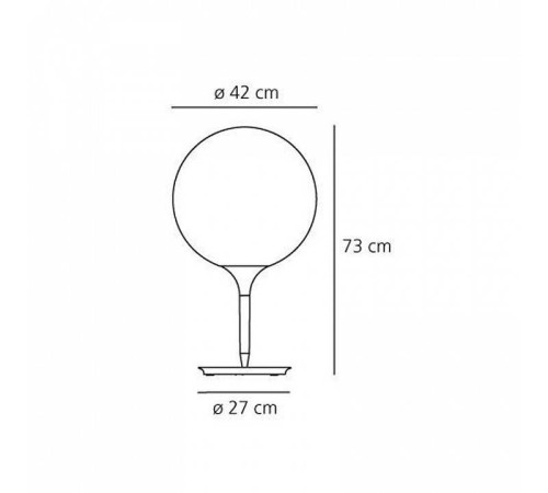 Настольная лампа декоративная Artemide 1048010A