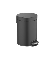 Корзина для мусора с педалью Aquanet AQ4991MB 5 л матовый черный AQ4991MB