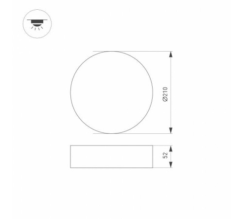 Накладной светильник Arlight RONDO 022231(2)