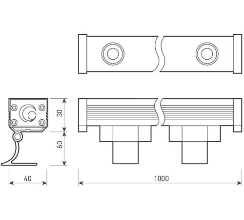 Прожектор светодиодный Arlight Line wallwasher 023624