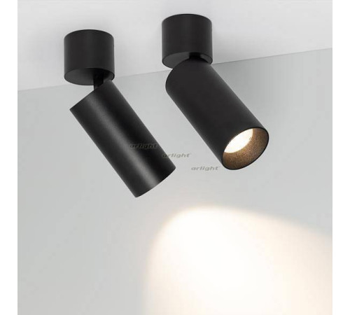 Светильник на штанге Arlight SP-POLO-SURFACE-FLAP-R65-8W Warm3000 (BK-BK, 40 deg) 027530