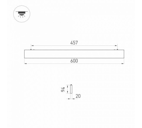 Модульный светильник Arlight LINEAIR FLAT 031527