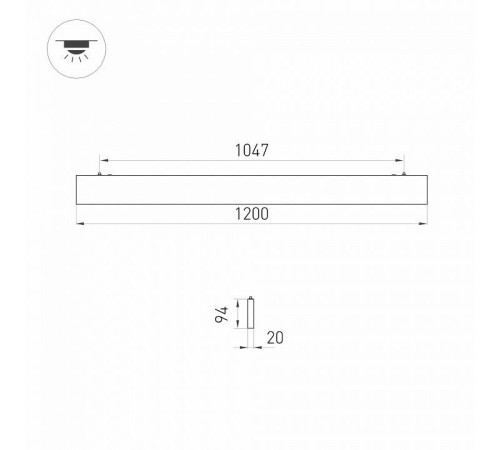 Модульный светильник Arlight LINEAIR FLAT 031530