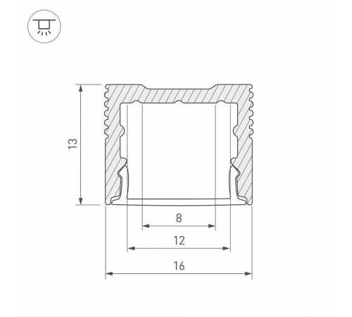 Профиль накладной Arlight SL-SLIM 032997