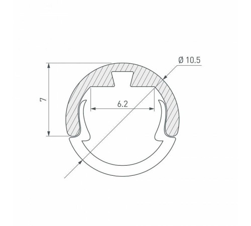 Профиль универсальный Arlight ROUND 033036