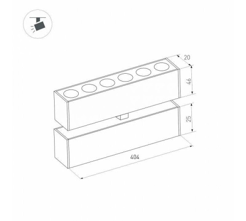 Накладной светильник Arlight MAG-25 034219