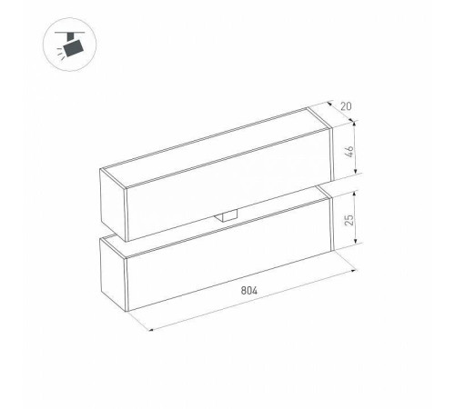 Накладной светильник Arlight MAG-25 034240