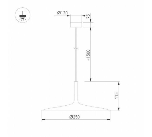 Подвесной светильник Arlight FIORE 035997