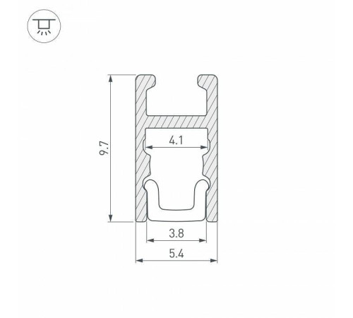 Профиль накладной Arlight ARH-KANT 36385