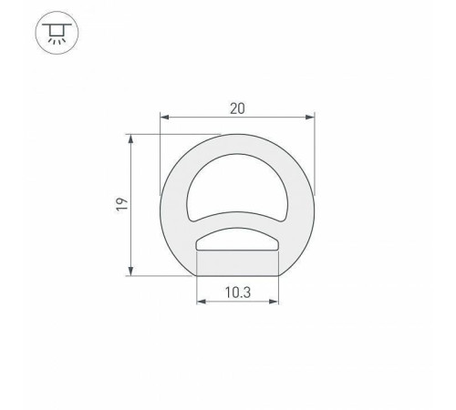 Короб накладной гибкий Arlight WPH 041095