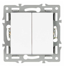 Выключатель проходной двухклавишный без рамки Arlight SWT 043727