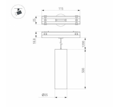 Подвесной светильник Arlight MAG-VIBE 044469