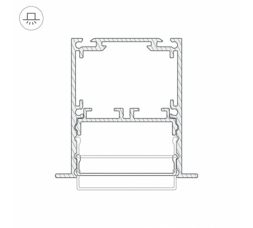 Профиль встраиваемый Arlight SL-LINIA 044685