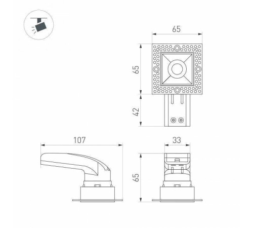 Встраиваемый светильник Arlight RIALTO 044687