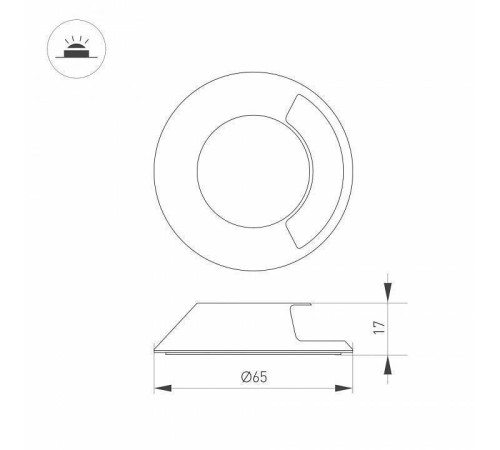 Плафон металлический Arlight ART-DECK 045349