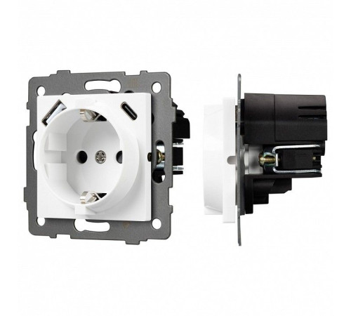 Розетка с заземлением и 2хUSB type A и C, без рамки Arlight SCT 049822