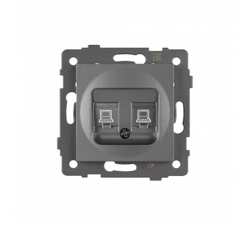 Розетка двойная RJ-12 и Ethernet RJ-45, без рамки Arlight SCT 049851