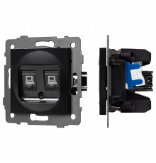 Розетка двойная RJ-12 и Ethernet RJ-45, без рамки Arlight SCT 049853